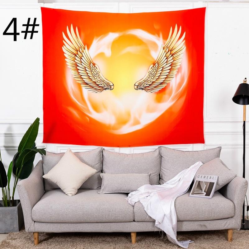 Sunlight and Angel Wings Hope Tapestry Bedroom Decor Background Fabric Easter Jesus Cross Tapestry Tapiz