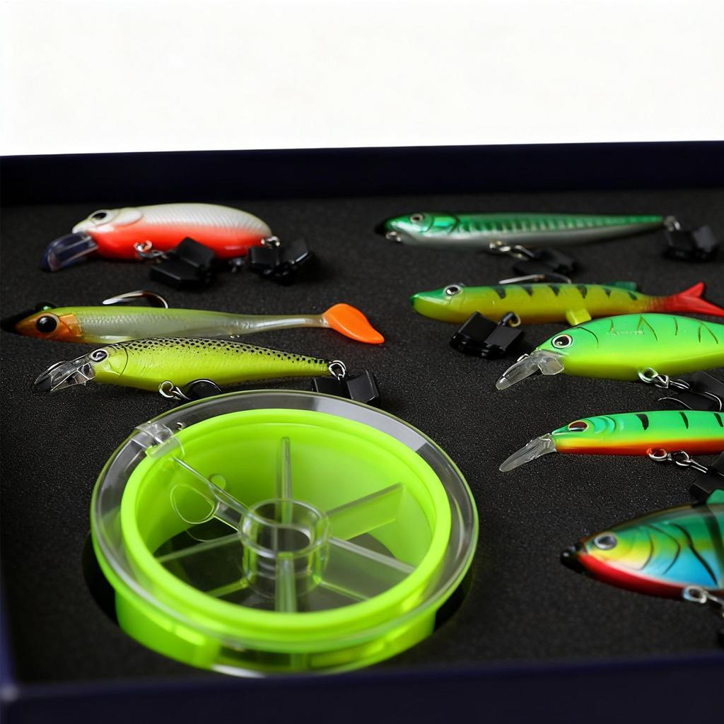 Fishing Bait Set Artificial Trout Lure Fishing Gear Kit For Outdoor Saltwater River Lake Pond Vacation Family Night Morning