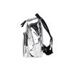 MLB Los Angeles Dodgers LA Zipper Closure Faux Leather Backpack Shoulder Bag Crossbody Bag Unisex Backpacks Silver 32BGP4941-07M