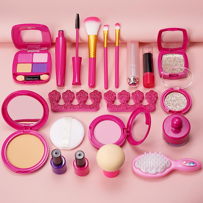 Simulation Cosmetics Toy Set: Colorless Lipstick & Nail Polish for Kids