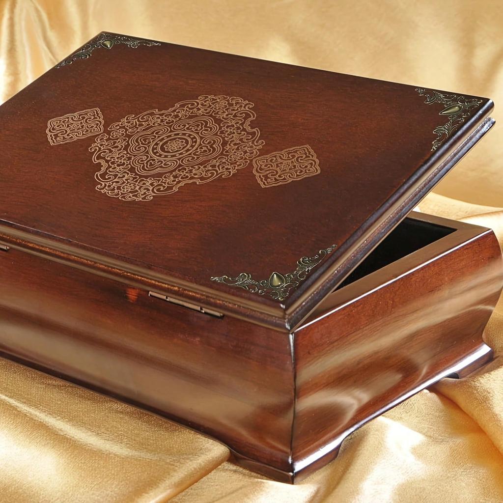 48pcs Box Corner Protectors, Retro Table Edge Cover Cabinet Furniture Decoration Edge Safety Corner Protectors