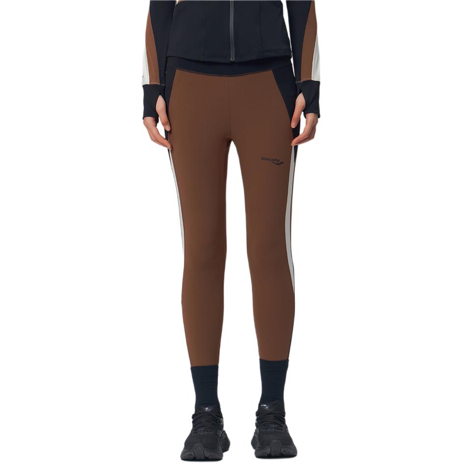 Saucony Soft Comfortable Versatile Skin-Friendly Sports Long Pants Women bottoms Red-Brown SA1259LG01L-CO004