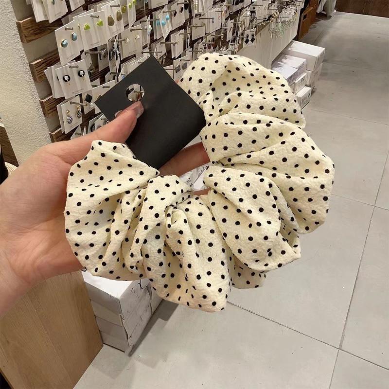 Korea Velvet Scrunchie Oversize for Women Red Hair Rubber Bands Girls Elastic Big Hair Tie Adult Maxi Scrunchies Hair Accessorie