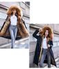 Women's Fur Detachable Shearling Winter Parka - Plus Size Warm Thick Down Jacket