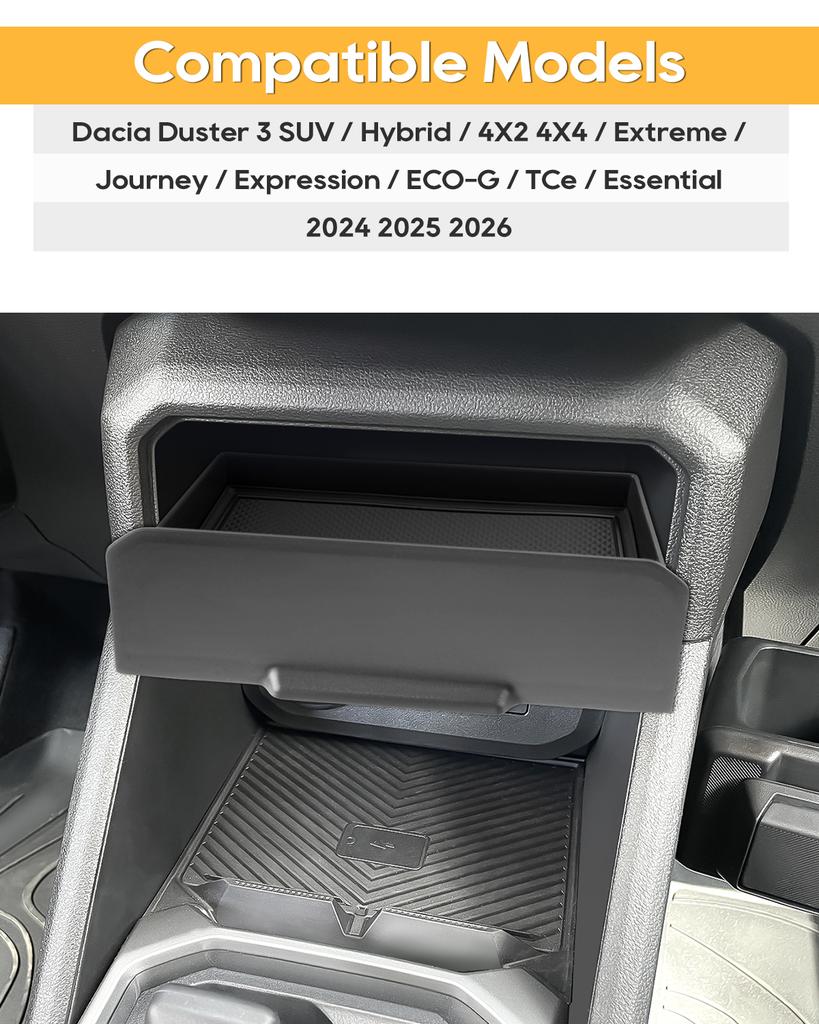 LFOTPP Autokontejner na středovou konzoli pro Dacia Duster 3 2024 2025 2026 Středový ovládací kontejner Auto Dacia Duster 3 2026 Příslušenství