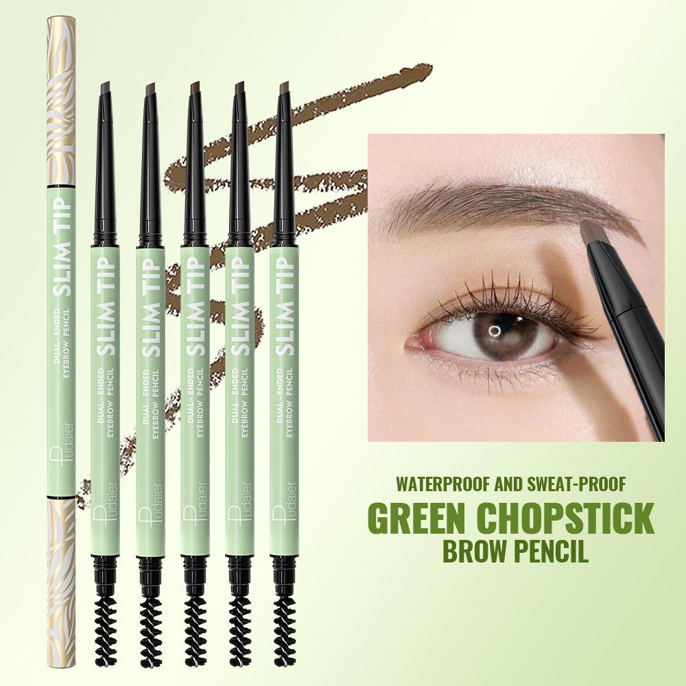 10 Color Ultra Fine Triangle Eyebrow Pencil Precise Brow Definer Long Lasting Waterproof Morandi Cool Brown Eyebow Makeup