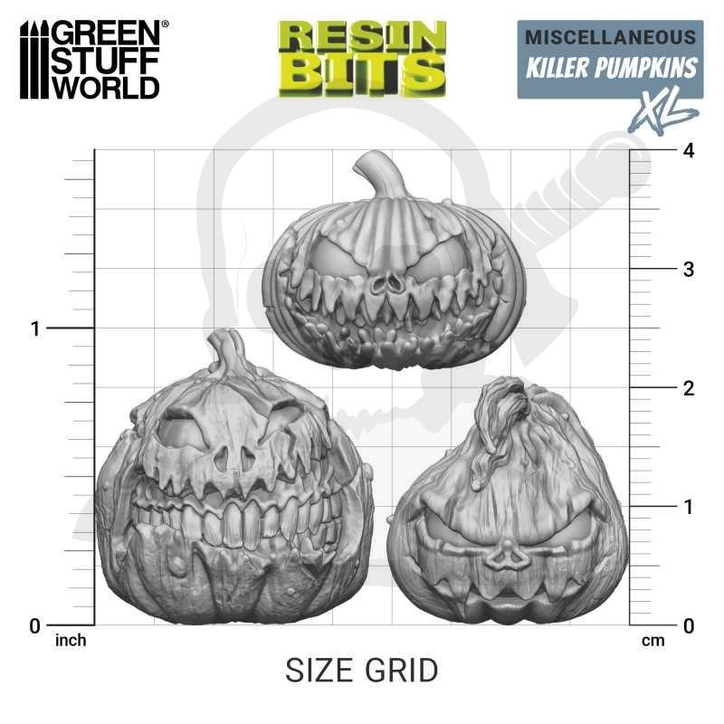 Gstu505510 large killer pumpkins resin set
