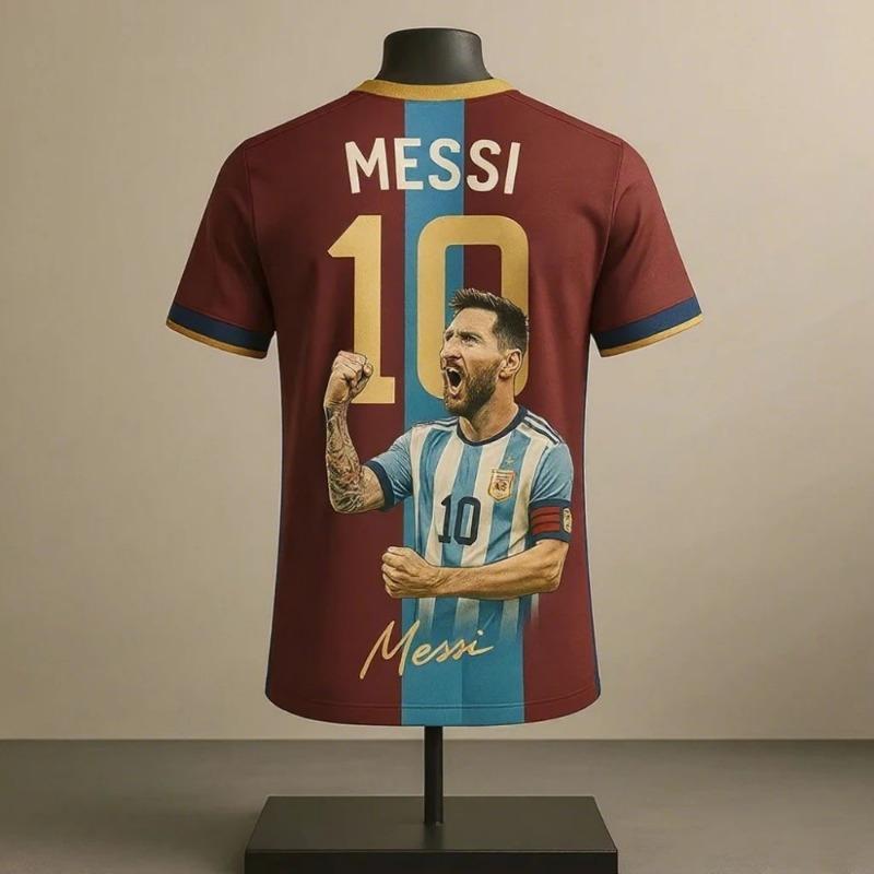 ETST48 Nieuw Populair Verkoop Messi Viering Editie Sport T-shirt Dagelijks Buiten Ademend Sneldrogend Comfortabel Shirt GezinsMatching 2XL