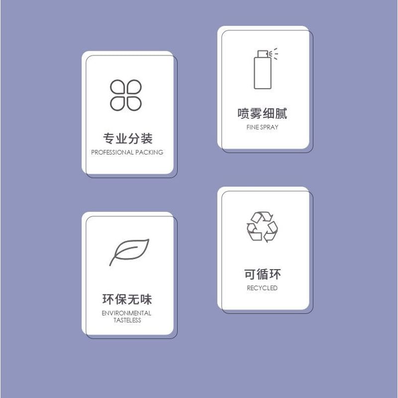 Charyeina - Set of 5: Travel Container + Spray Bottle + Squeeze Bottle + Spatula