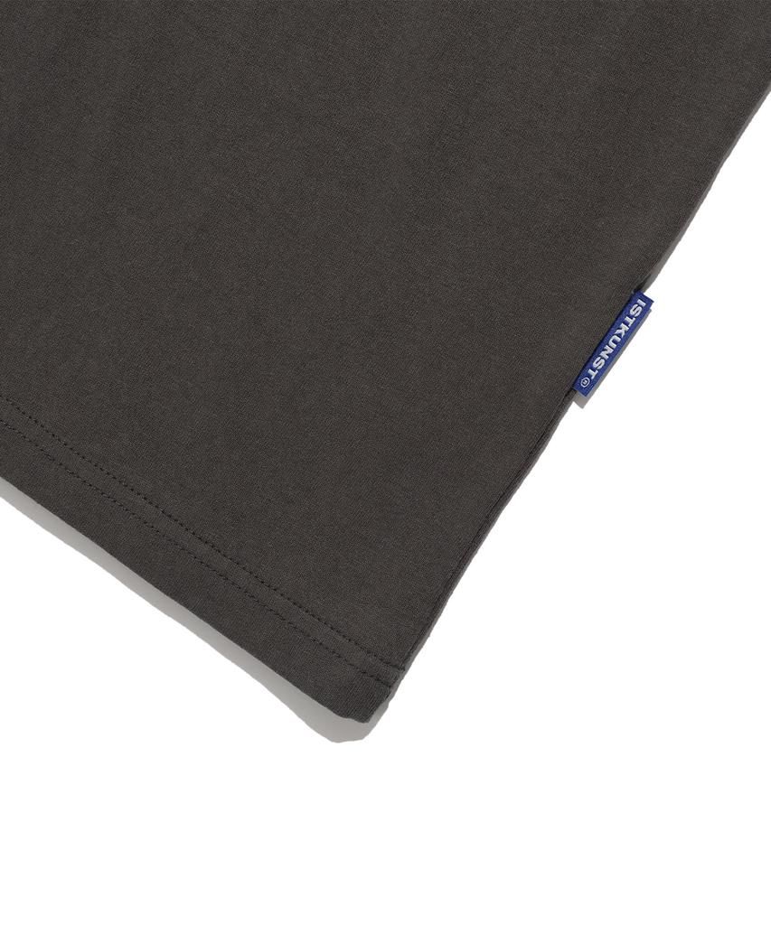 ISTKUNST Does Not Teach Raglan Tee_Charcoal(Ik2Fmmt506A)