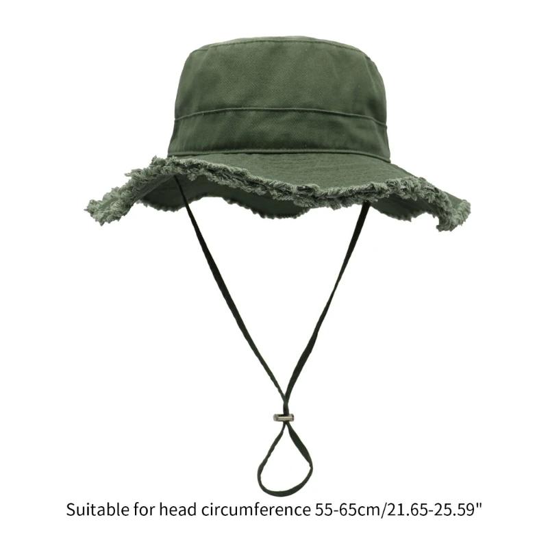 Bucket Hat Gekarteld Ontwerp Zonwerende Hoed Vissershoed Zon Voor UV Visuitrusting Buitenactiviteiten