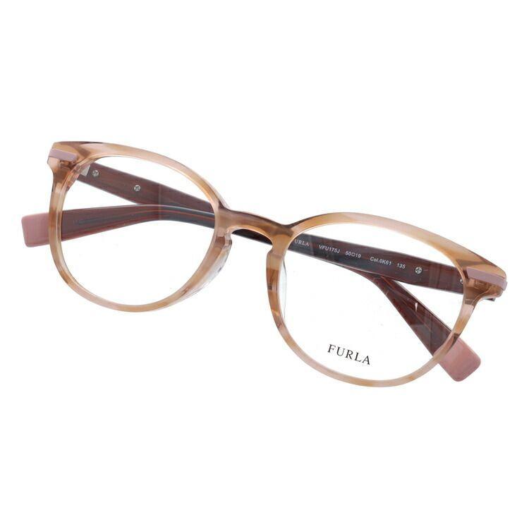 Used Furla Glasses Frame Wellington Type Stylish Reading Glasses Reading Glasses Asian Fit FURLA VFU175J 0K61 50 Size Unisex Men Women