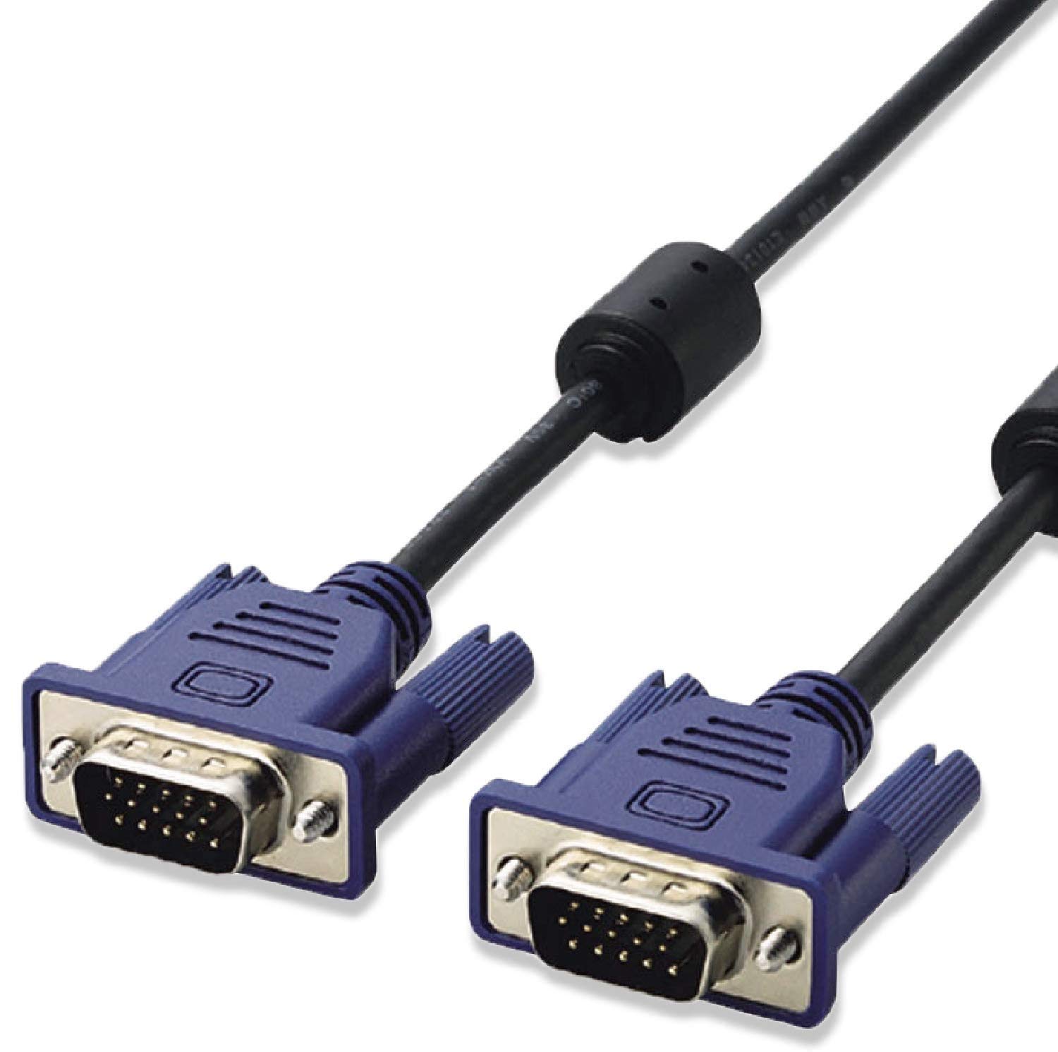 

ELECOM Display Cable 15 Pin Slim 5m Black D-sub VGA-VGA CAC-50BK чорний