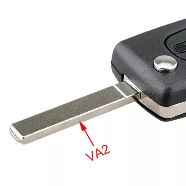 Peugeot Citroen Nøkkelhus Skall 3 Knapper Lys CE0523 for 407 307 C4 C5 PICASSO CE0523 VA2