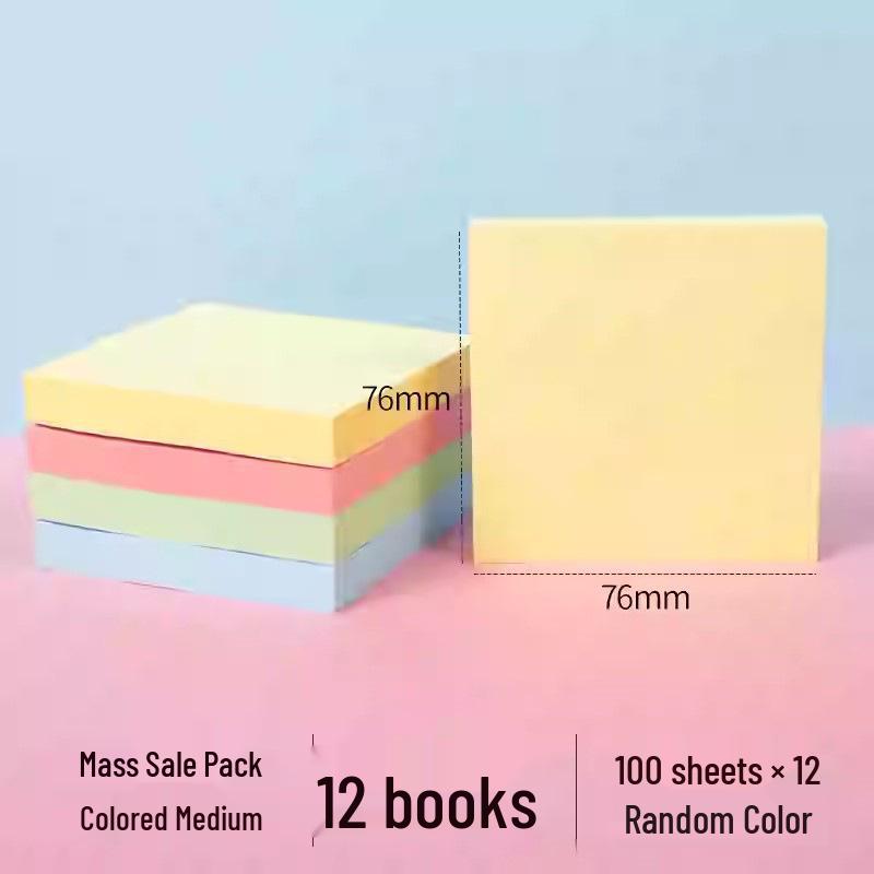 Cute High-Value Sticky Notes: Strong Adhesion Memo Pads & Index Stickers for Students