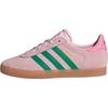 Originals Gazelle Suede Abrasion Resistant Low Top Kids' Skateboarding Shoes Pink Green JP7128