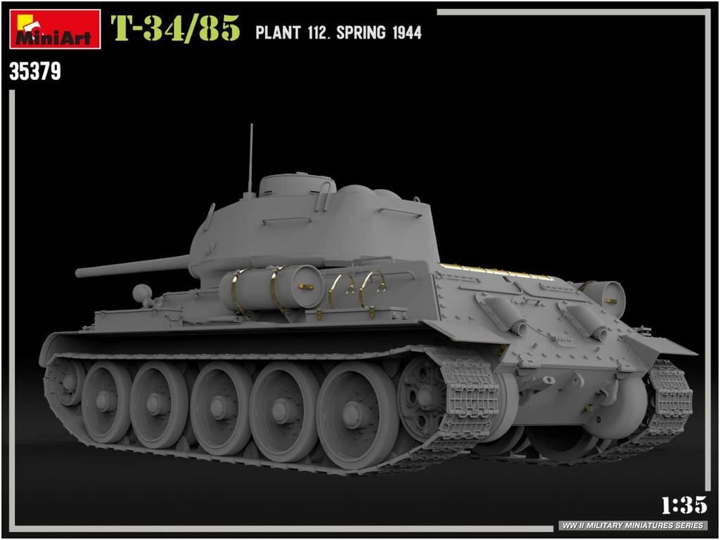 MiniArt Factory 112 Spring 1944 Plastic Model MA35379 1/35 T-34-85 No.