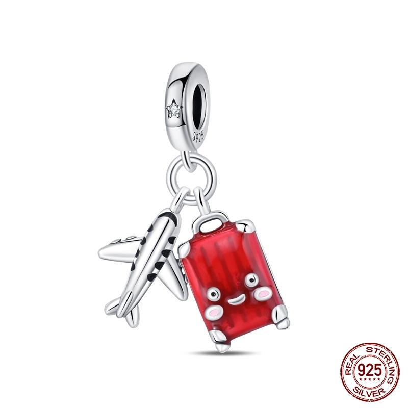 New Copper Fashion Glowing Space Astronaut Spaceship Charms Beads Fit Brand Original Bracelet Diy Jewelry Gift