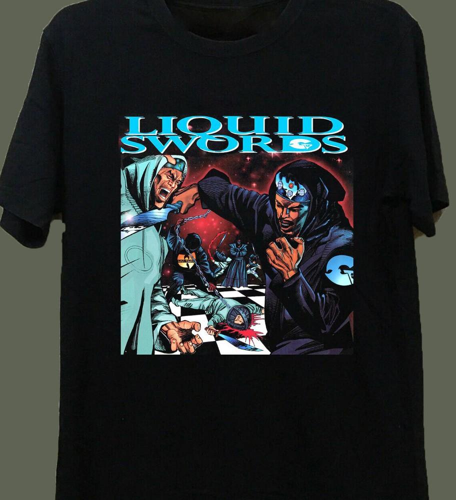 Liquid Swords Album Hip Hop Rap GZA Koszulka Prezent Dla Fanów Wszystkie Rozmiary Koszulka Unisex