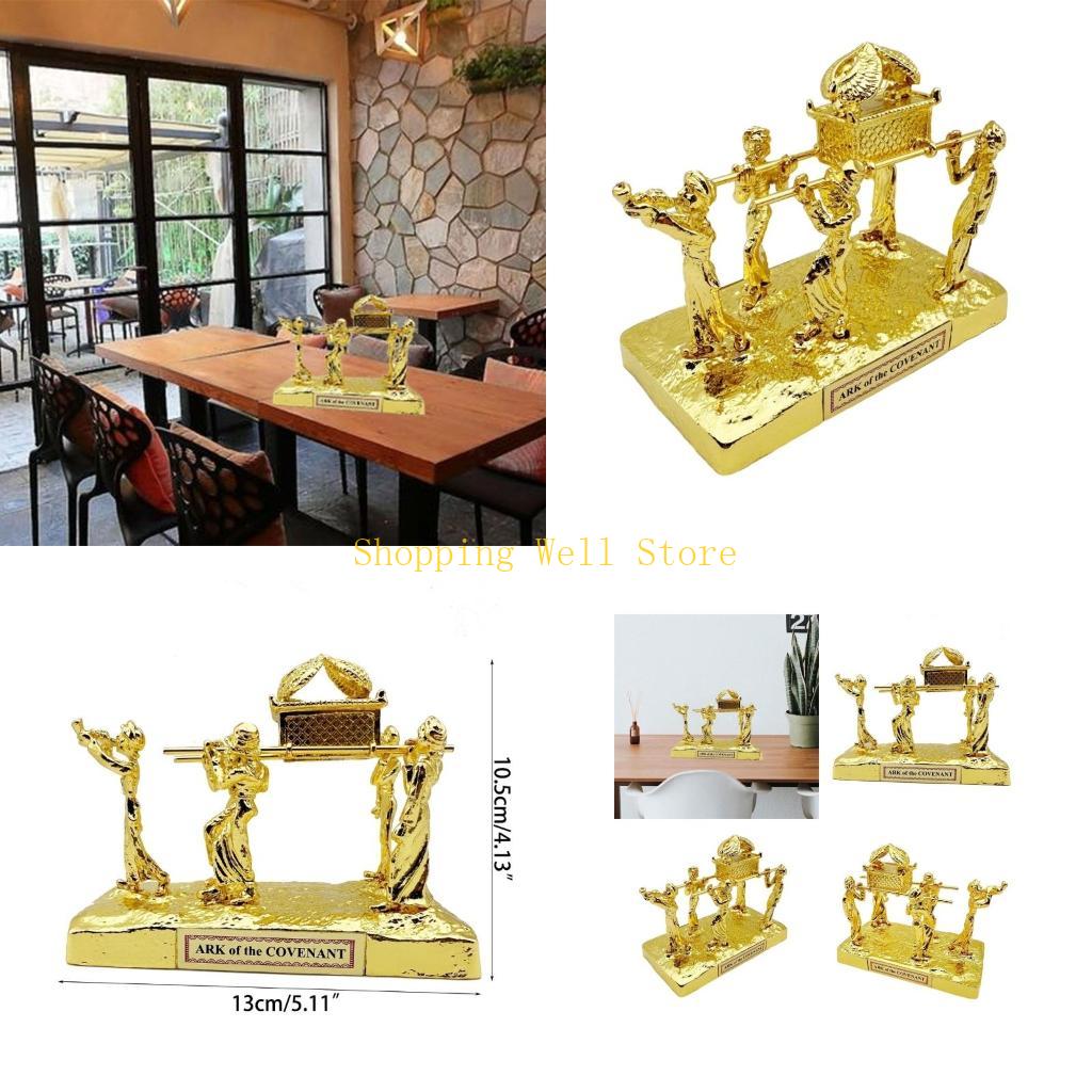 KX4B Ark Of The Covenant Replicas Statue Gold Plated With Ark Content Aaron Rod Decorative Sculptures For Home China Mainland