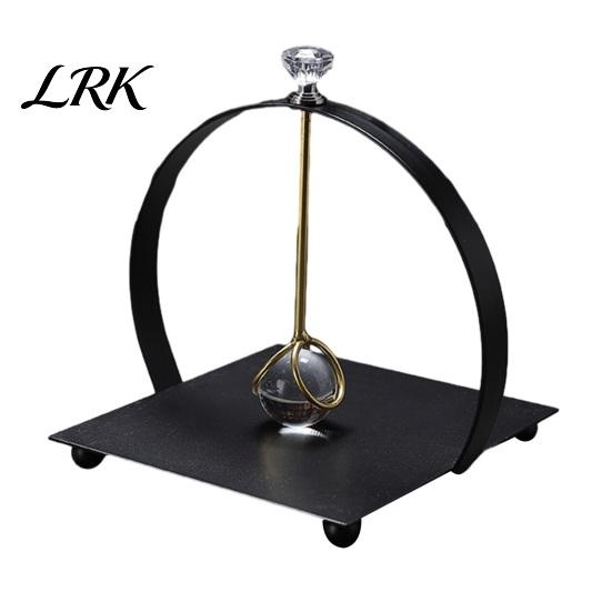 Compact Napkin Stand Square Holder, with Weighted Arm, Durable Iron Frame Windproof Paper Towel Dispenser Dispenser, Stable Cocktail Holders for Home