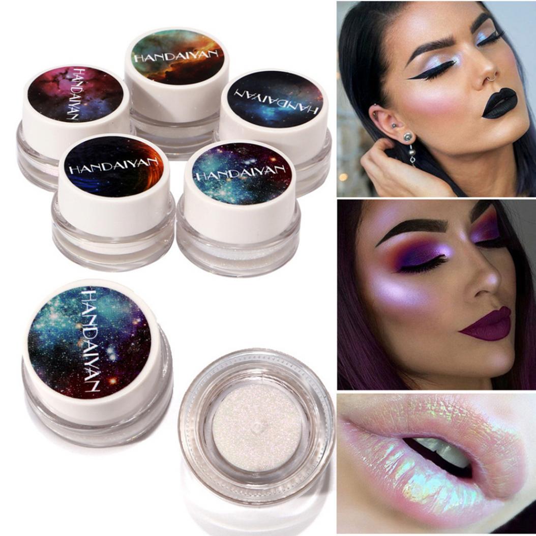 

Aurora Rainbow Lady Макияж Хайлайтер Блеск Металлические тени для век Крем Красота Косметика