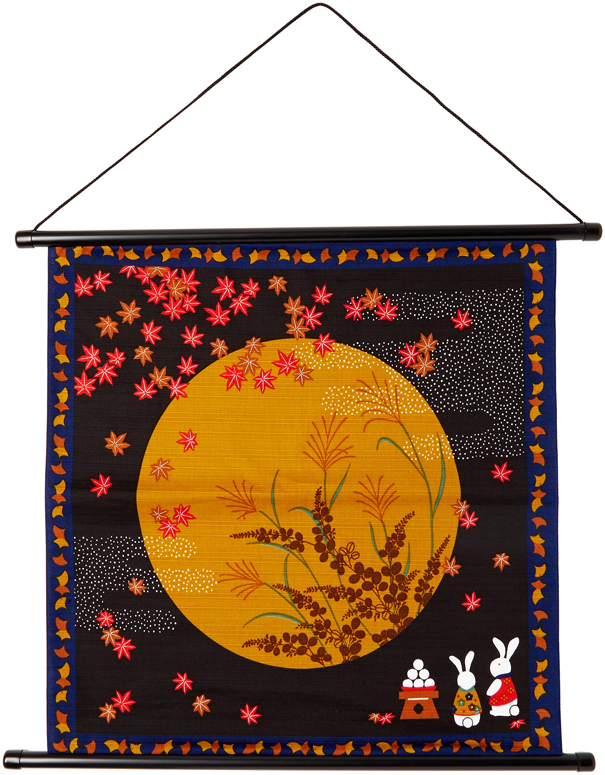 Maeda Senko Shikisaifu Small Furoshiki Tapestry Moon Viewing