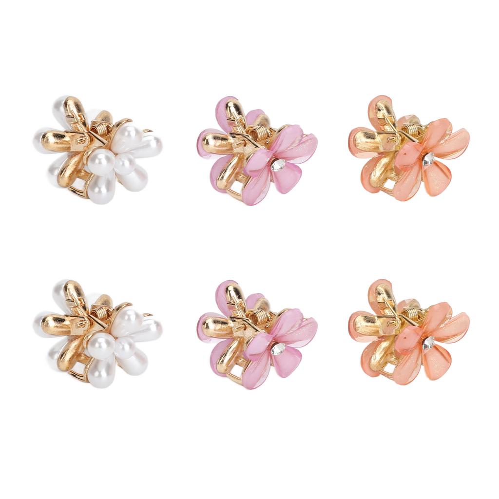18pcs Mini Flower Hair Claw Clips Small Flower Hair Clamps All Matching Sweet Hair Clips for Girls Women