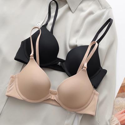 Seksi Ön Toka Push Up Sütyen Kadın İç Giyim Ayarlanabilir Underwie Derin V Dikişsiz Sutyen Pamuk Rahat Iç Çamaşırı