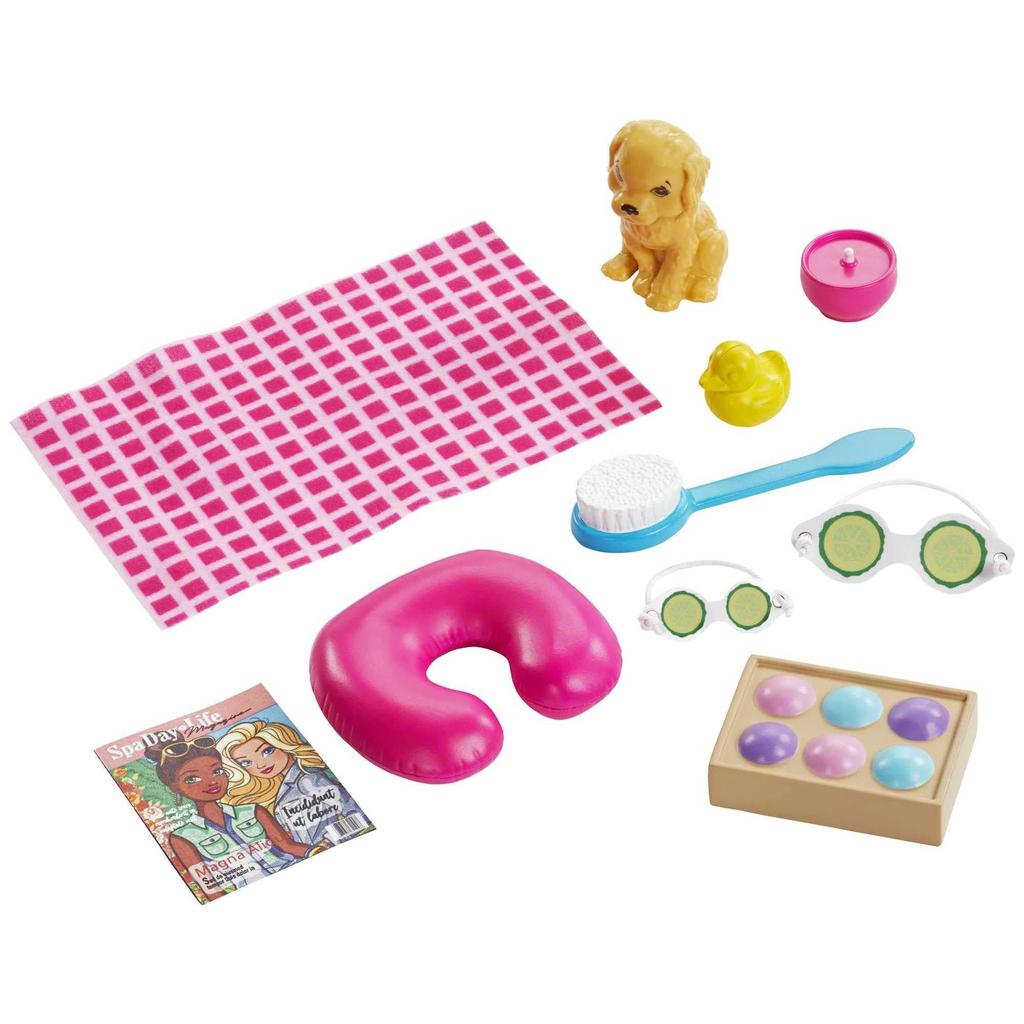 Barbie Fashion & Beauty Barbie Spa Set [Dress-Up Doll] [Doll and Accessory Set] [Ages 3 and Up] GJG55