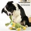 Plush Dog Chew Toy With Cotton Rope For Interactive Dental Relief