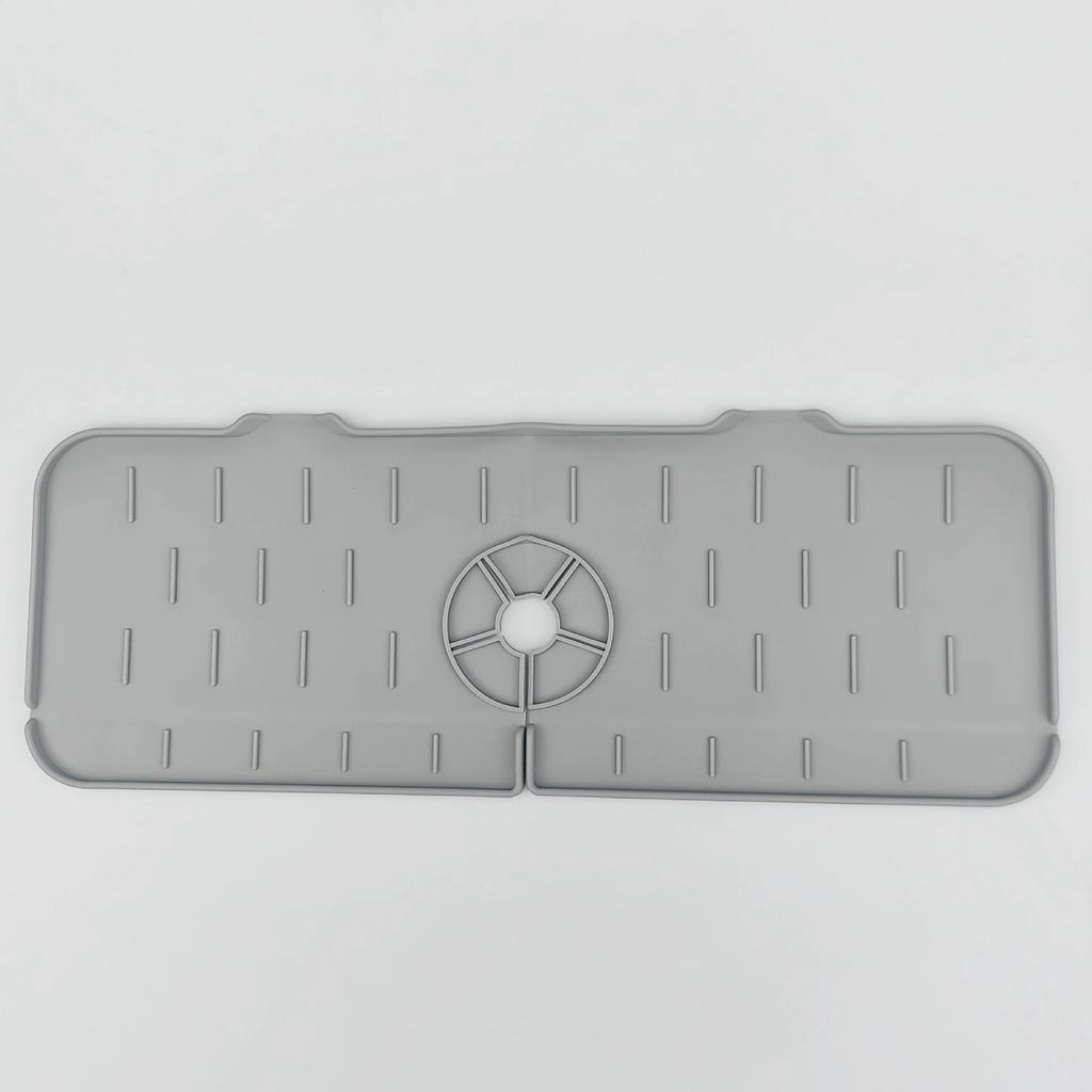 Reusable Kitchen Silicone Sink Faucet Mat Splash-proof Guard Countertop Protection Rubber Drying Pad Tray Kitchen Accessories