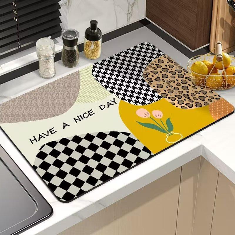Entrance Floor Mat Non-slip Floor Rug Mat Durable Doormat Outdoor Entrance Mat Welcome Mat, Machine Washable, Absorbent Door Mat Suitable for Family,