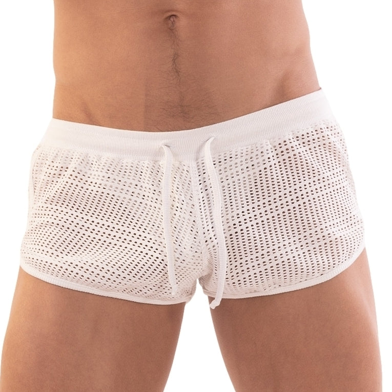 Short filet Aachet Blanc - Barcode Berlin - Boxer Sexy
