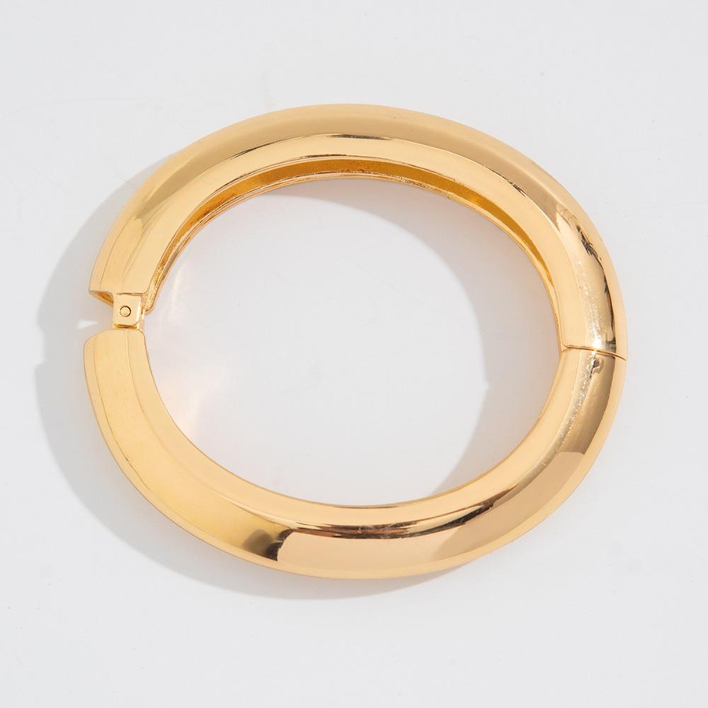 Stackable Wide Bangles Irregular Arm Cuff Bracelets Trendy Chunky Gold Bangle Bracelets  For Women