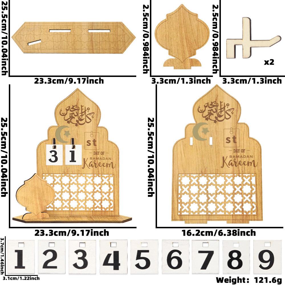Moon Elegant Festival Countdown Castle Tabletop Ornament For Celebrations Festive