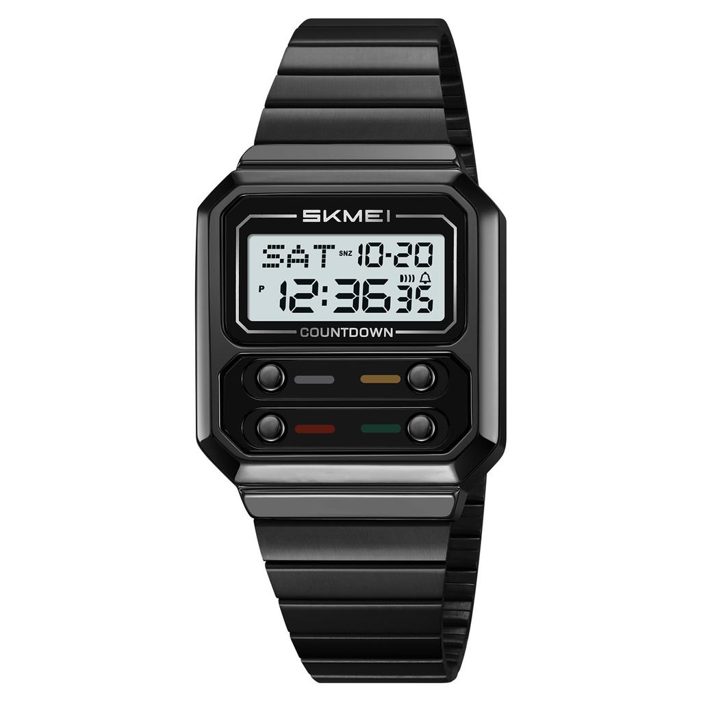 Men's retro business electronic watch multi-function waterproof steel belt electronic watch watch