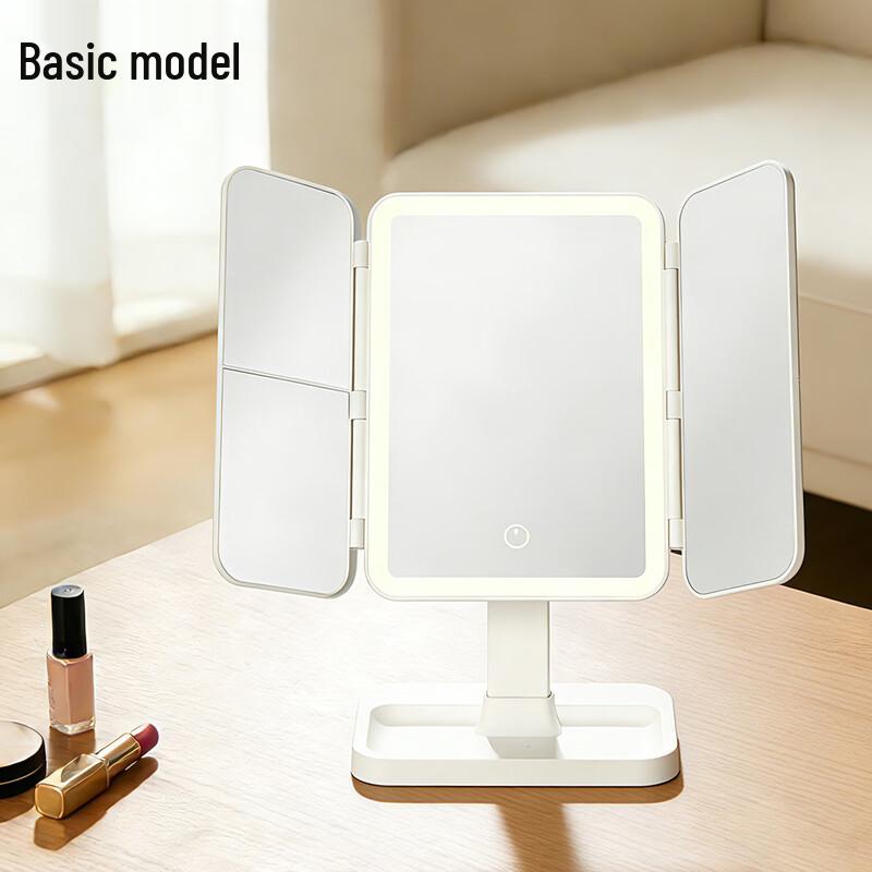 Oeny LED Rechargeable Desktop Makeup Mirror