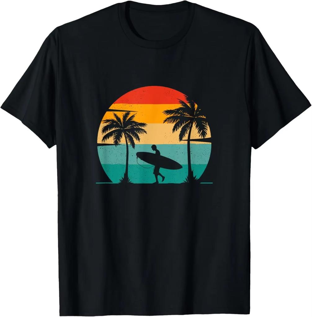 Surfing Apparel  Surfer Surf TShirt Men Clothing Tops Streetwear Graphic T Shirts Camisetas Vintage T Shirt Ropa Hombre