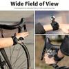 [Rotatable Bicycle Mirror] 360-Degree Rotatable Convex Lens Bicycle Mirror | Made of Acrylic Lens, ABS Shell, Equipped with Wrist and Arm Straps
