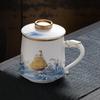 Chaxun Ice Jade Porcelain Gold-Painted Tea Infuser