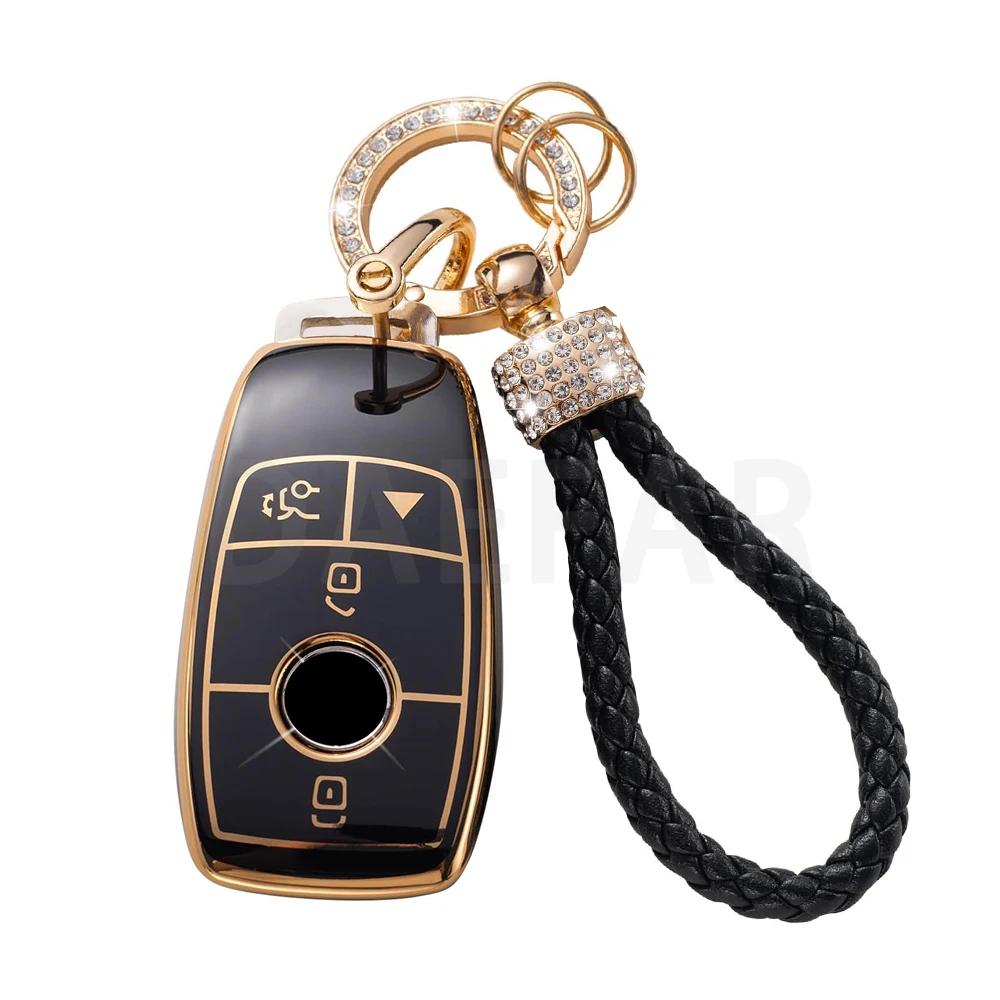 For Mercedes Benz A C E S G Class GLC CLE CLA W177 W205 W213 W222 X167 AMG TPU Car Remote Key Case Cover Shell Accessories