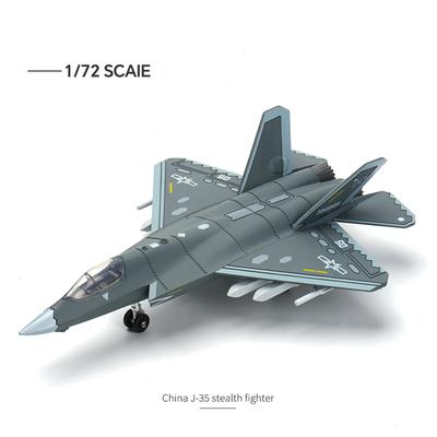 Non-Toxic 1/72 Modern Military Model Fighter J-35 Su-57S F-14 Ah-64 Tank Assemble Collection Toy Copter Airplane Puzzle Assembly Model