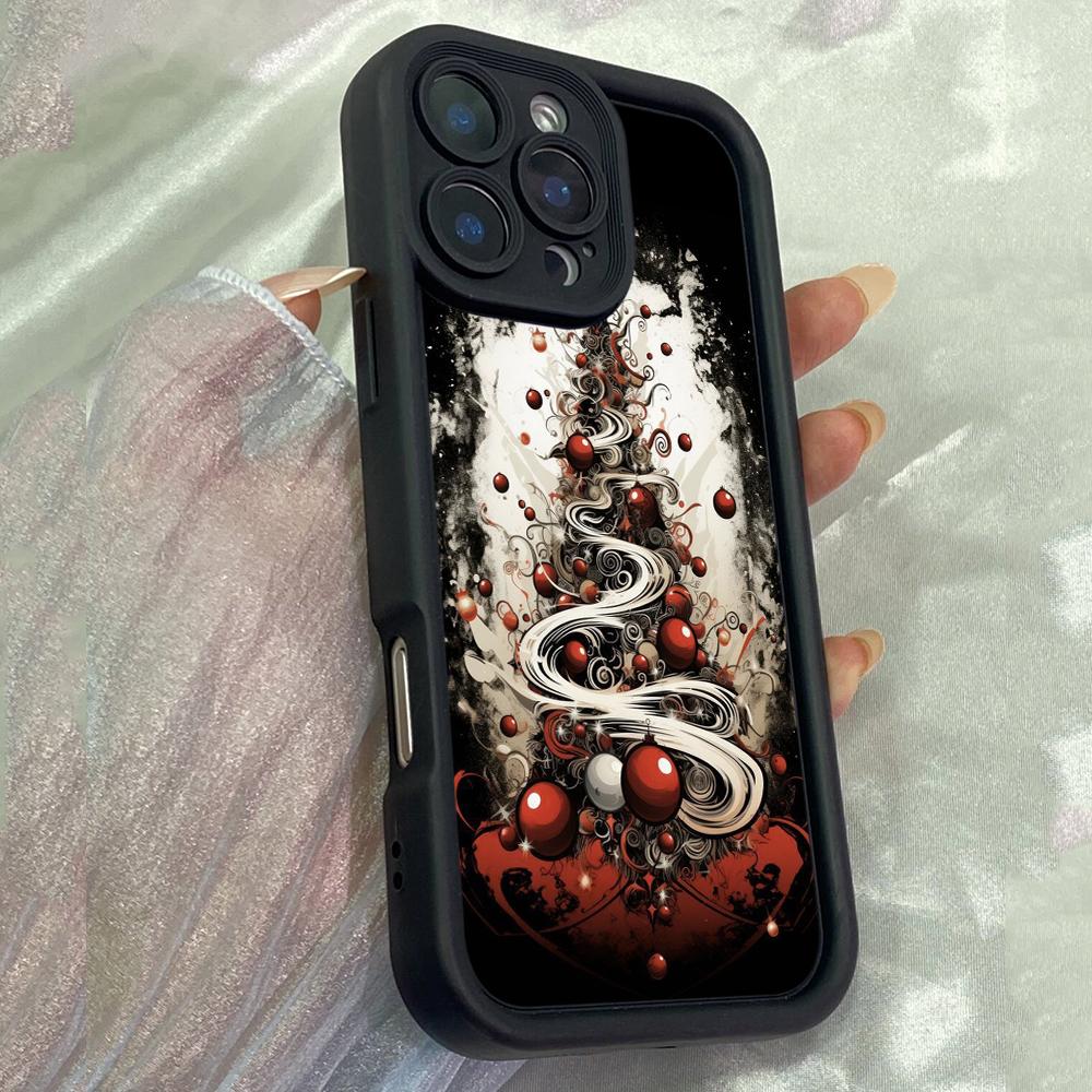 JT151 Christmas Illuminated Celebration for iPhone 17 16 15 Pro Max Samsung S26 S25 Ultra A17 A16 A07 A56 Xiaomi 15T Redmi 15c Note 14 Soft TPU Case
