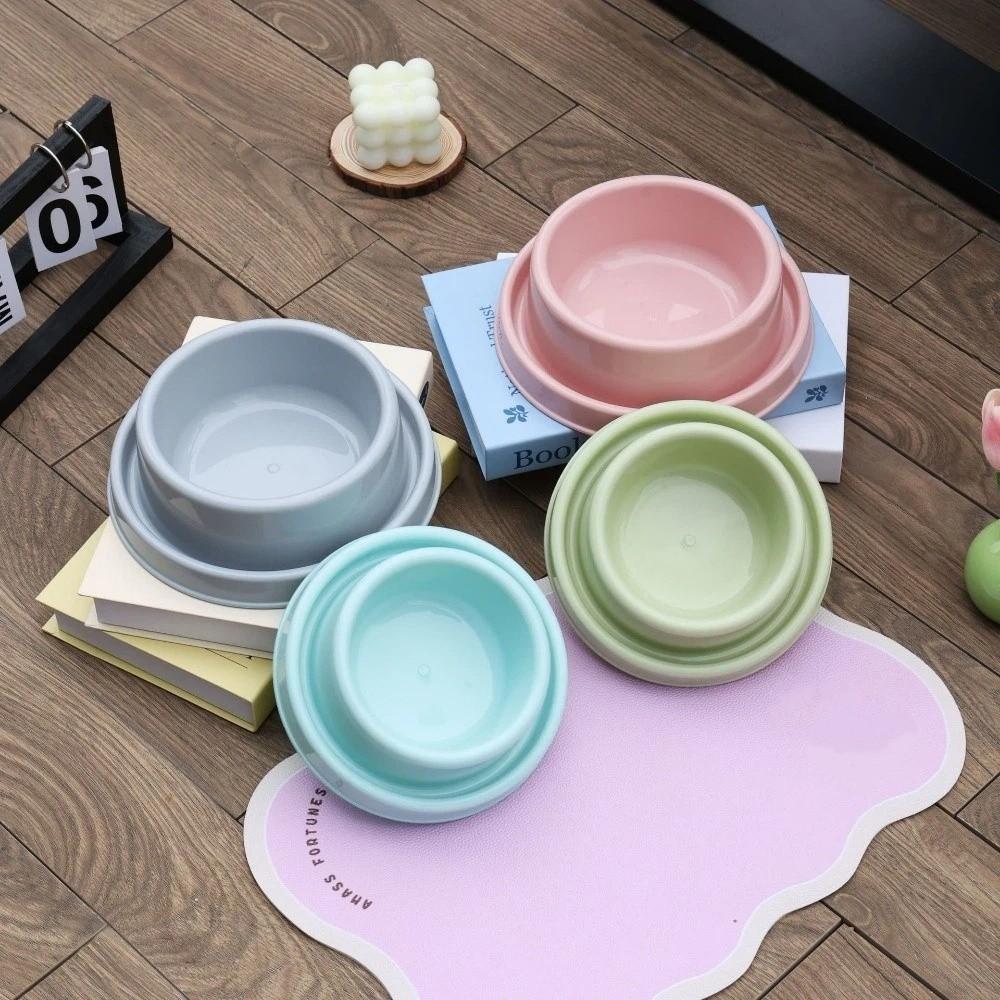Round Dog Bowl Elevated Cat Bowl Fun Design Pet Bowl Indoor Feeding