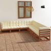 Day and Night - Day and Night Garden Furniture Set 7 Pieces and Cushions Solid Pine Wood