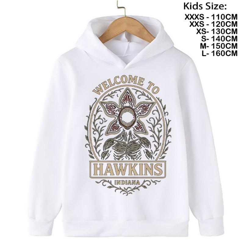 The Demogorgon Hawkins Cannibal Flower Hoodie Kids Cartoon Boys Girls Children Sweatshirts