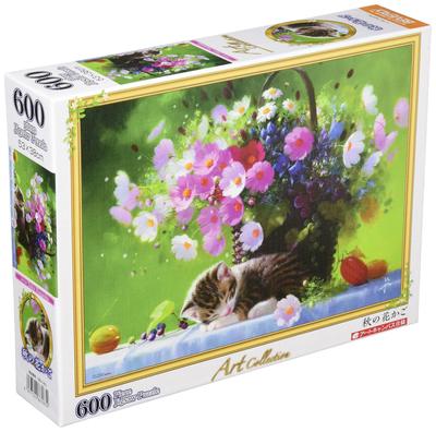 W Beverly 600 Element Puzzle Autumn Flower Basket x Różowy [Wyprodukowano w Japonii] (38 53cm) 66-183