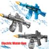 Non-Toxic New Electric Water Gun With Light Led Simulation Fire Sprays Flame Continuously High-Speed Powerful Shoot Outdoor Water Gun Toys