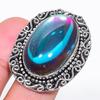 Natural Purple Mystic Glass 925 Sterling Silver Jewelry Ring Size 9 AR-16683